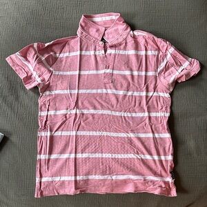 Todd Snyder Men’s Pink Striped Polo - Size Small